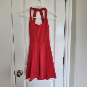 Halara Red Activewear Dress with Built In Shorts